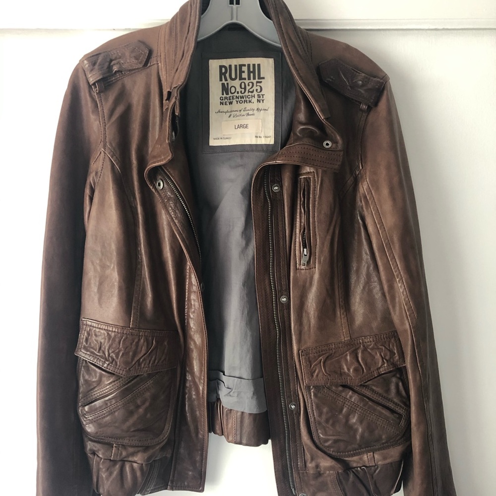 RUEHL genuine leather jacket